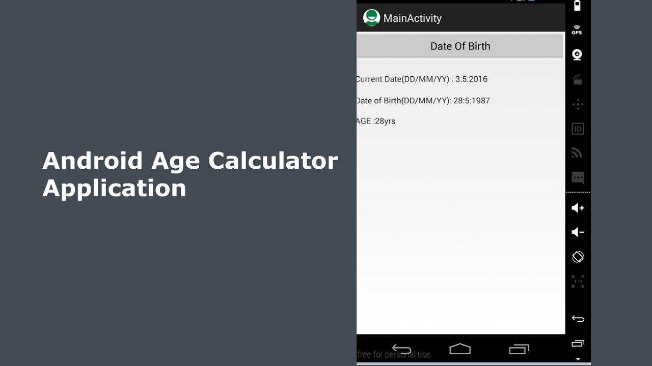 Age Calculator Software Download For Android
